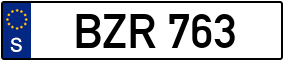 Trailer License Plate